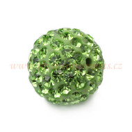 K O R Á L E K s křišťálovými šatony - Peridot 8mm K O R Á L E K s křišťálovými šatony - Peridot 8mm